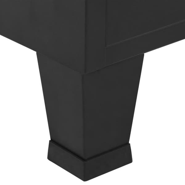 vidaXL Vaatekaappi teollinen musta 90x40x140 cm teräs