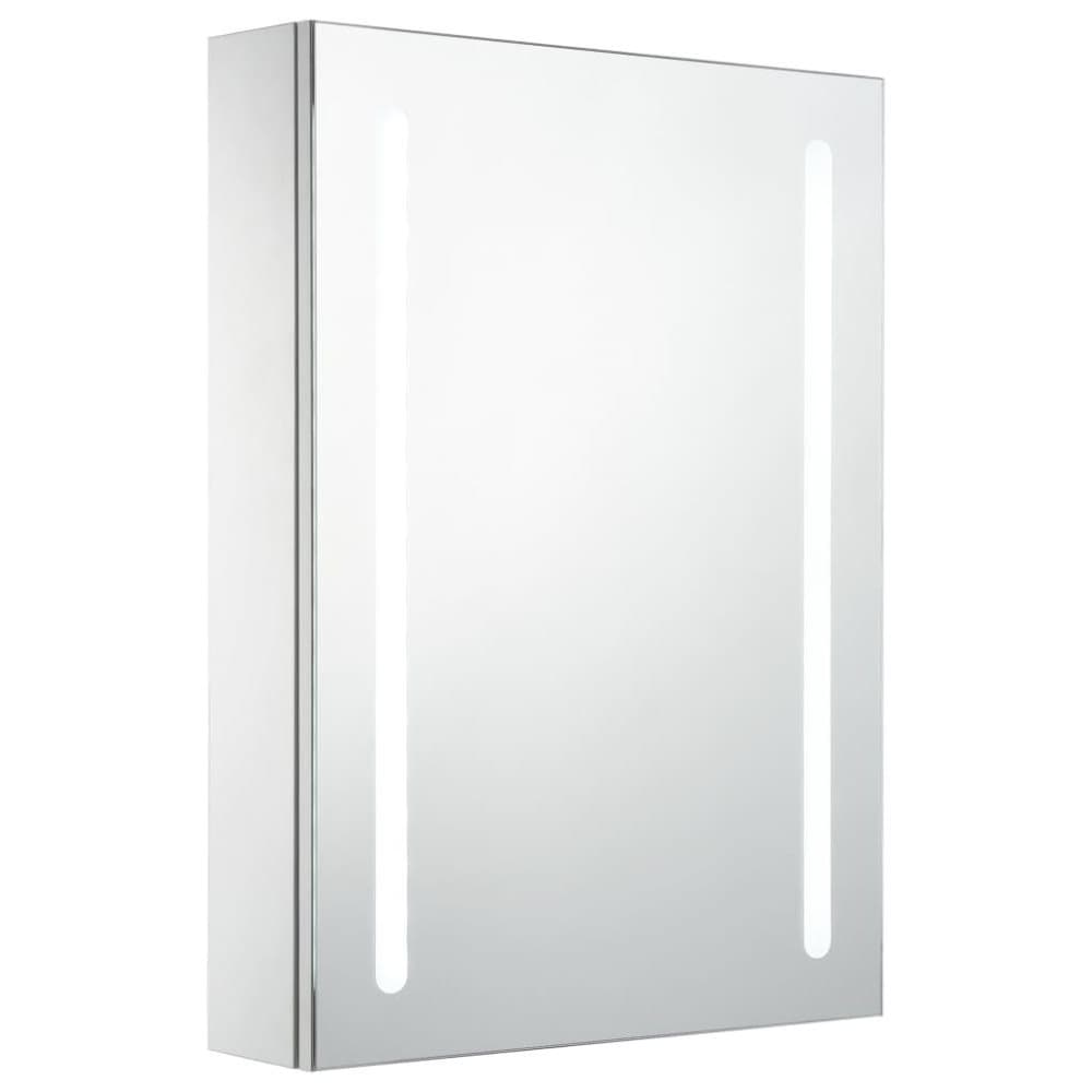 vidaXL LED-speilskap til bad 50x13x70 cm