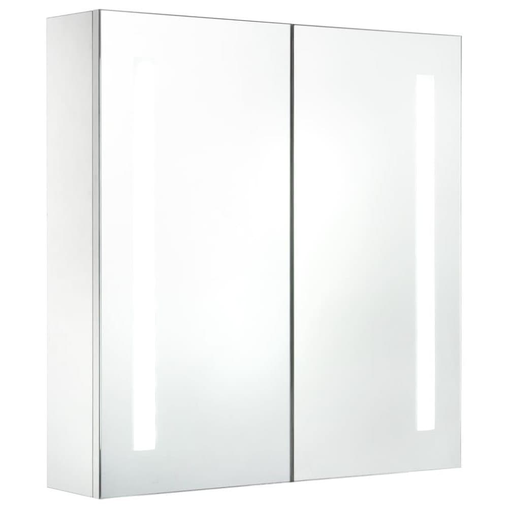 vidaXL LED-speilskap til bad 60x14x62 cm