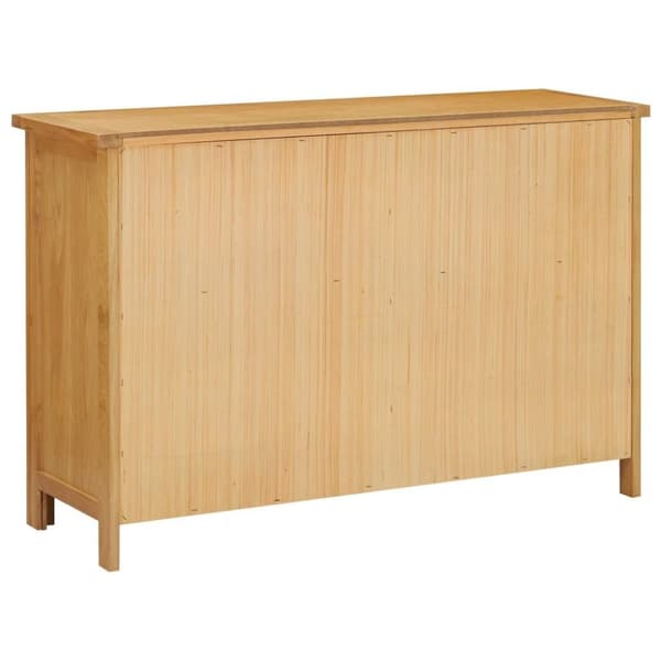 vidaXL Kommode 105x33,5x73 cm heltre eik