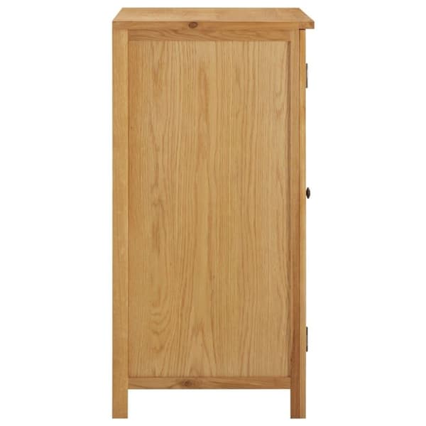 vidaXL klædeskab 76x52x105 cm massivt egetræ