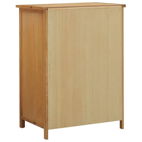 vidaXL klædeskab 76x52x105 cm massivt egetræ