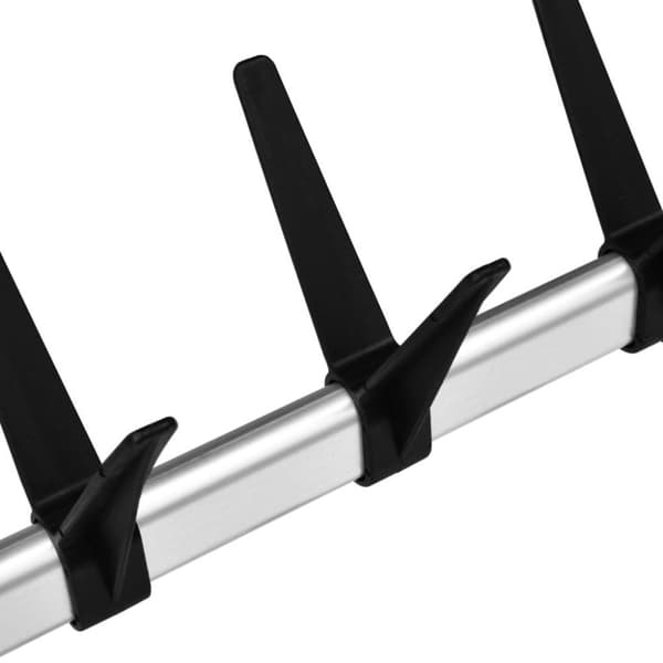 vidaXL Teleskopisk garderobesystem med stenger og hylle aluminium