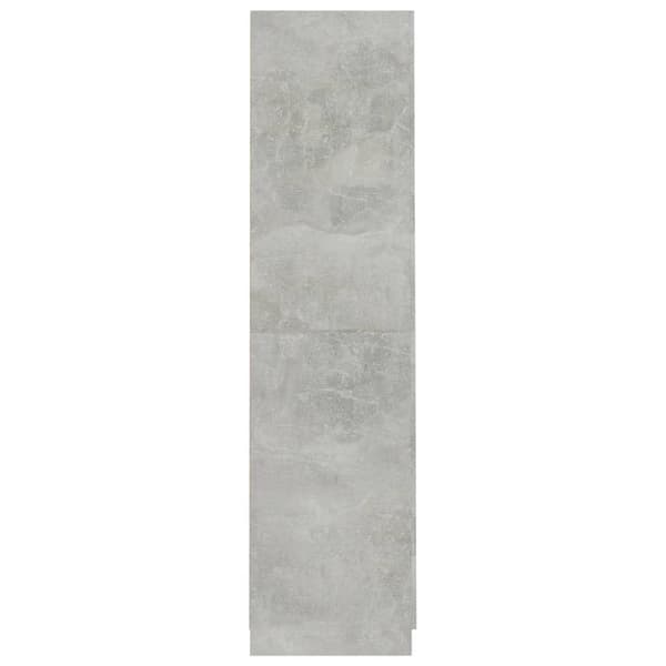 vidaXL Garderobe betonggrå 90x52x200 cm sponplate