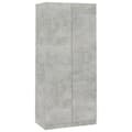 Miniatyrbilde 1 av 11: vidaXL Garderobe betonggrå 90x52x200 cm sponplate