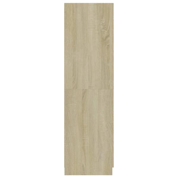 vidaXL Garderob sonoma-ek 80x52x180 cm spånskiva