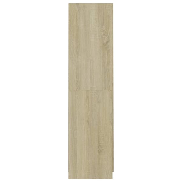 vidaXL Garderobe sonoma eik 90x52x200 cm sponplate
