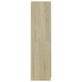 Miniatyrbilde 7 av 11: vidaXL Garderobe sonoma eik 90x52x200 cm sponplate