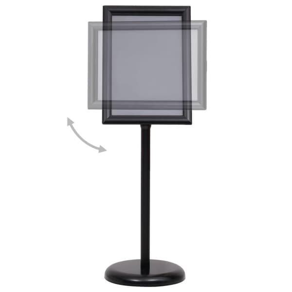 vidaXL plakatstativ A3 aluminiumslegering sort