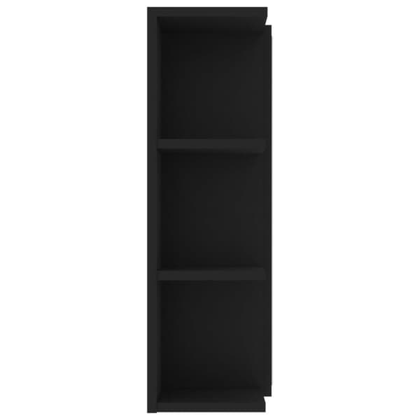 vidaXL Spegelskåp för badrum svart 80x20,5x64 cm konstruerat trä