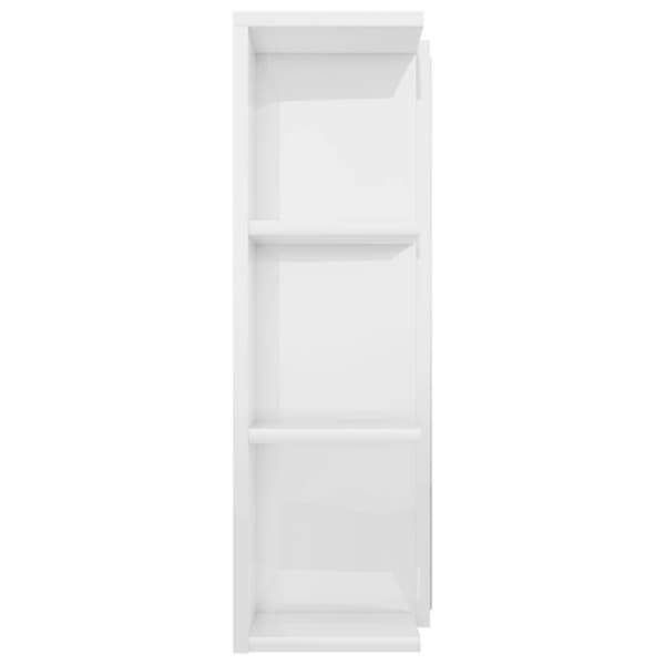 vidaXL badeværelsesskab med spejl 80x20,5x64 cm konstrueret træ hvid