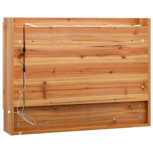 vidaXL LED-Spegelskåp för badrum ek 80x15x60 cm MDF