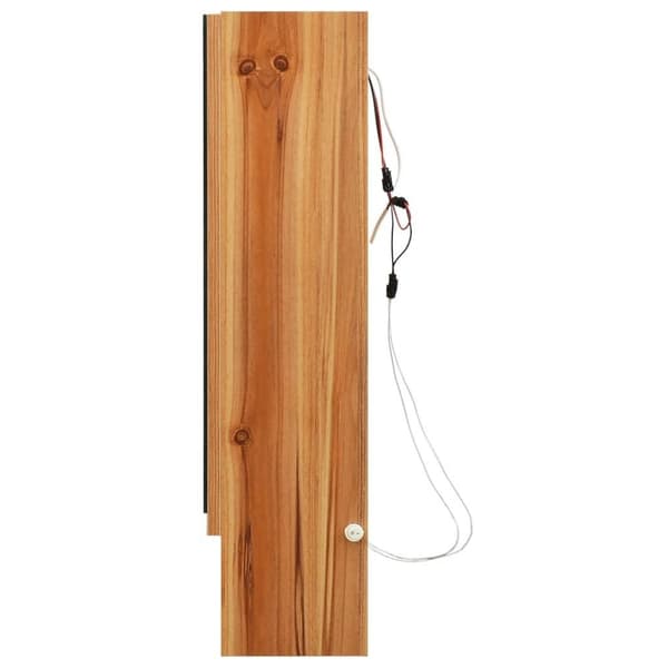 vidaXL LED-Spegelskåp för badrum ek 80x15x60 cm MDF