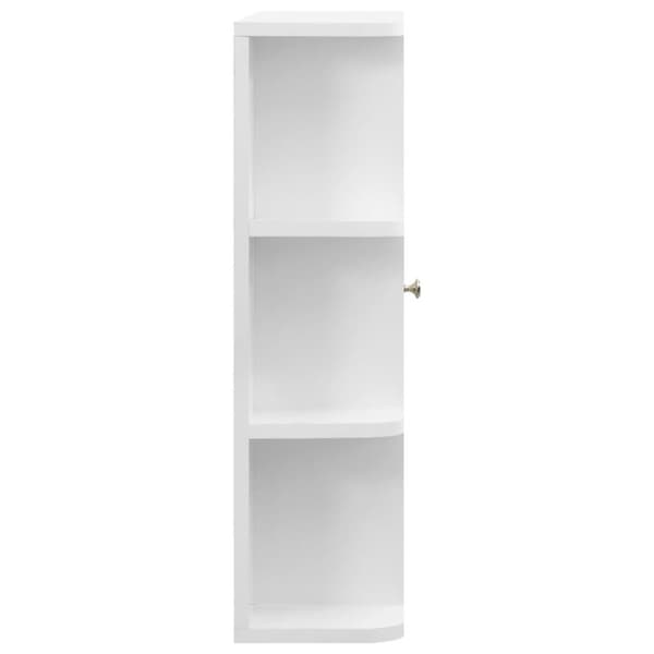 vidaXL Kylpyhuoneen peilikaappi valkoinen 66x17x63 cm MDF