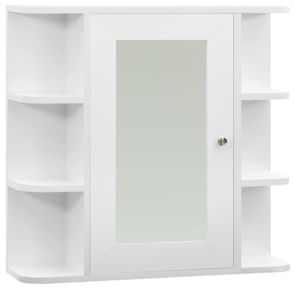 vidaXL Kylpyhuoneen peilikaappi valkoinen 66x17x63 cm MDF