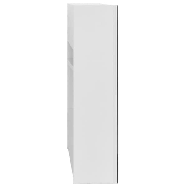 vidaXL Kylpyhuoneen peilikaappi valkoinen 80x15x60 cm MDF