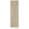Pikkukuva 5 / 11: vidaXL Kaappi jääkaapille Sonoma-tammi 60x57x207 cm lastulevy