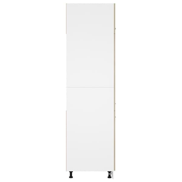 vidaXL Kaappi jääkaapille Sonoma-tammi 60x57x207 cm lastulevy