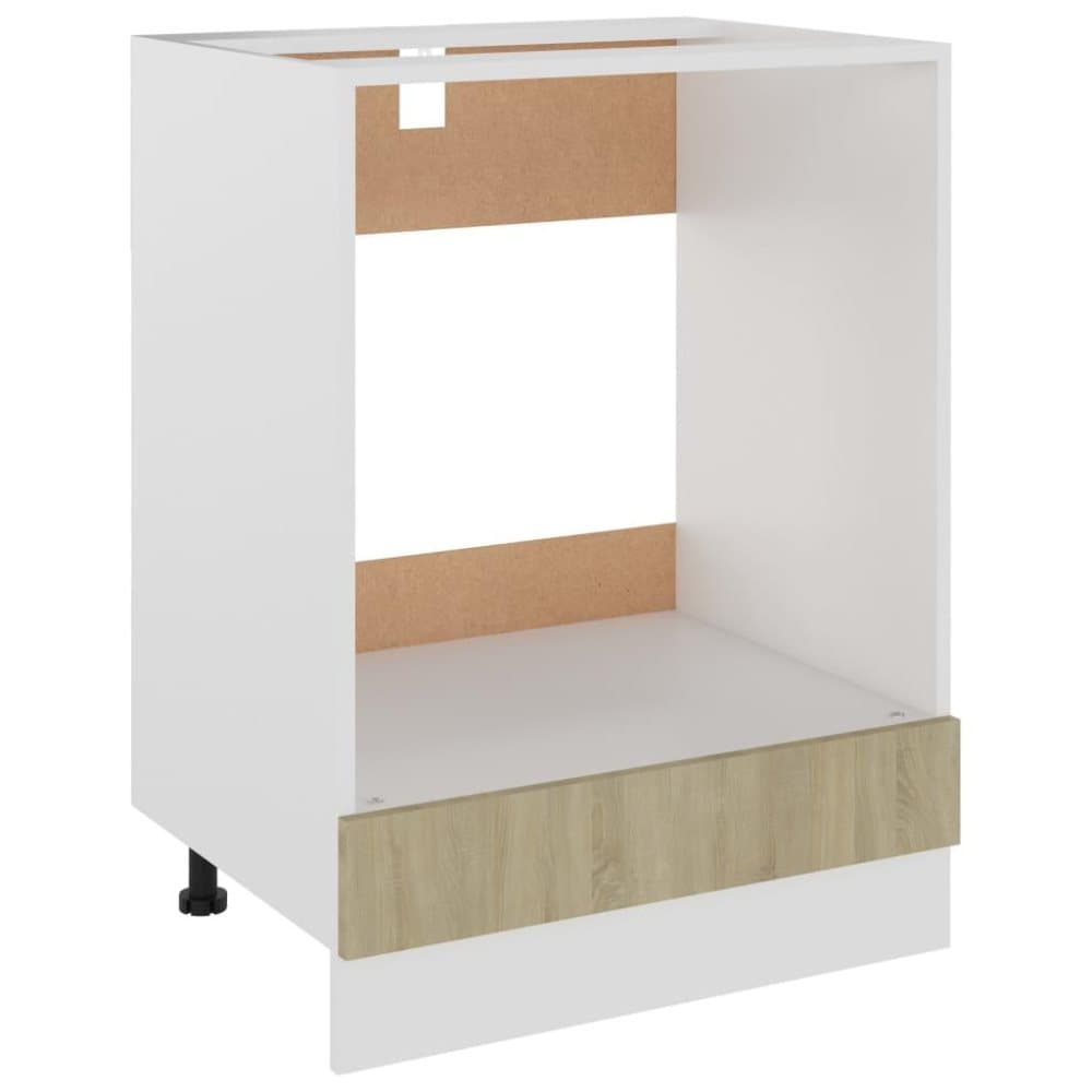 vidaXL Köksskåp för ugn sonoma-ek 60x46x81,5 cm spånskiva