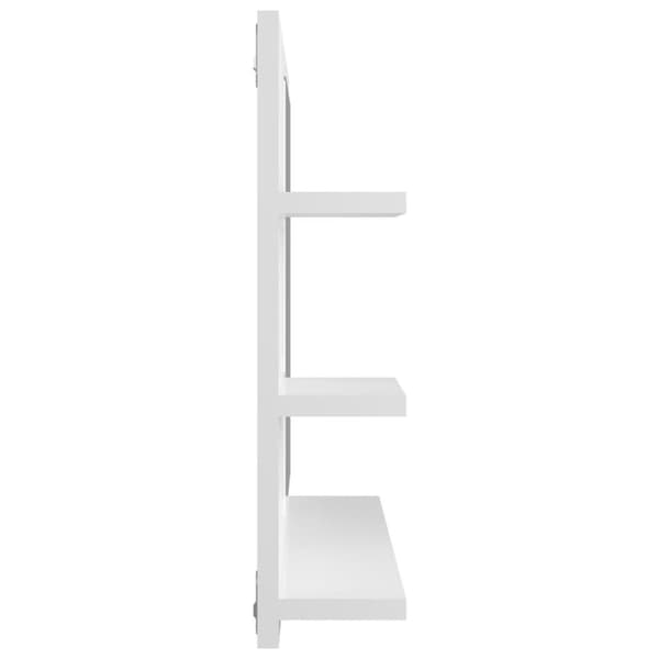 vidaXL Baderomsspeil høyglans hvit 60x10,5x45 cm sponplate
