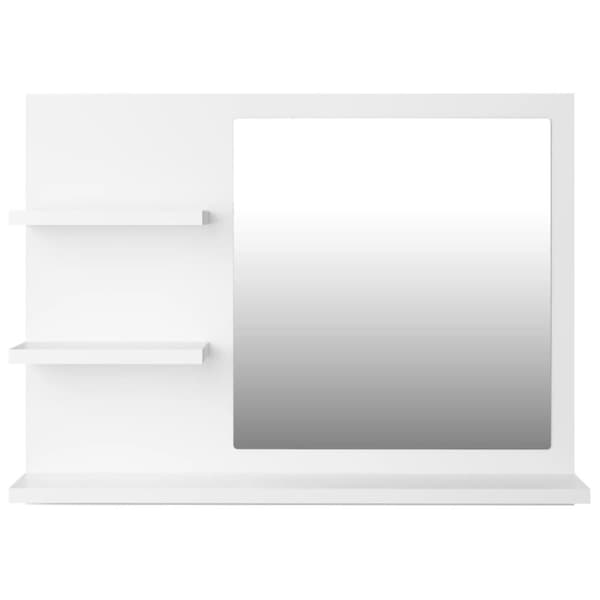 vidaXL Baderomsspeil hvit 60x10,5x45 cm sponplate