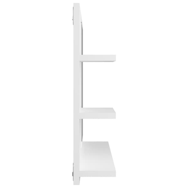 vidaXL Baderomsspeil hvit 60x10,5x45 cm sponplate