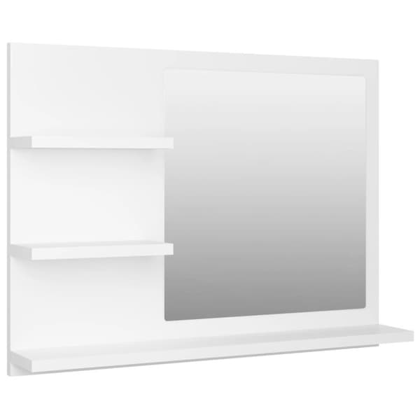 vidaXL Baderomsspeil hvit 60x10,5x45 cm sponplate