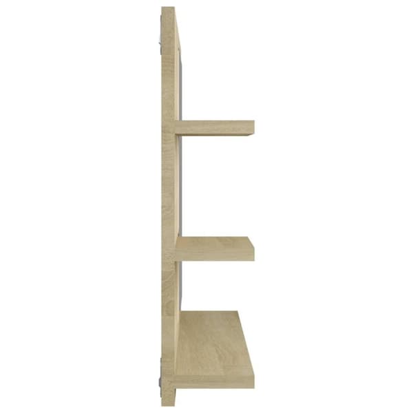 vidaXL badeværelsesspejl 60x10,5x45 cm spånplade sonoma-eg