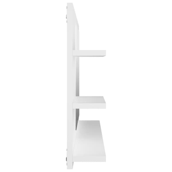 vidaXL badeværelsesspejl 90x10,5x45 cm spånplade hvid