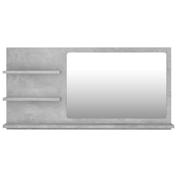 vidaXL Baderomsspeil betonggrå 90x10,5x45 cm sponplate