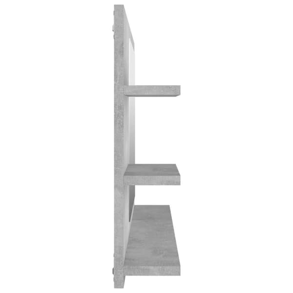 vidaXL Baderomsspeil betonggrå 90x10,5x45 cm sponplate