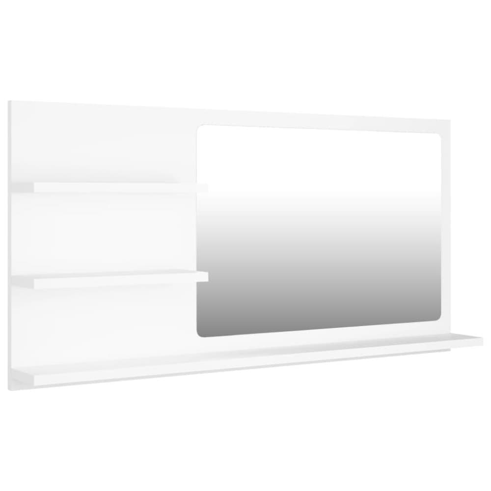 vidaXL Baderomsspeil hvit 90x10,5x45 cm sponplate