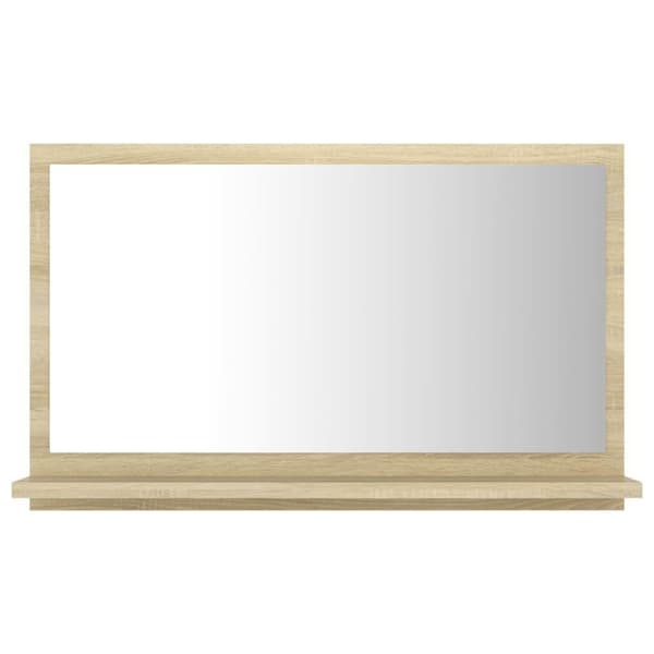 vidaXL badeværelsesspejl 60x10,5x37 cm konstrueret træ sonoma-eg