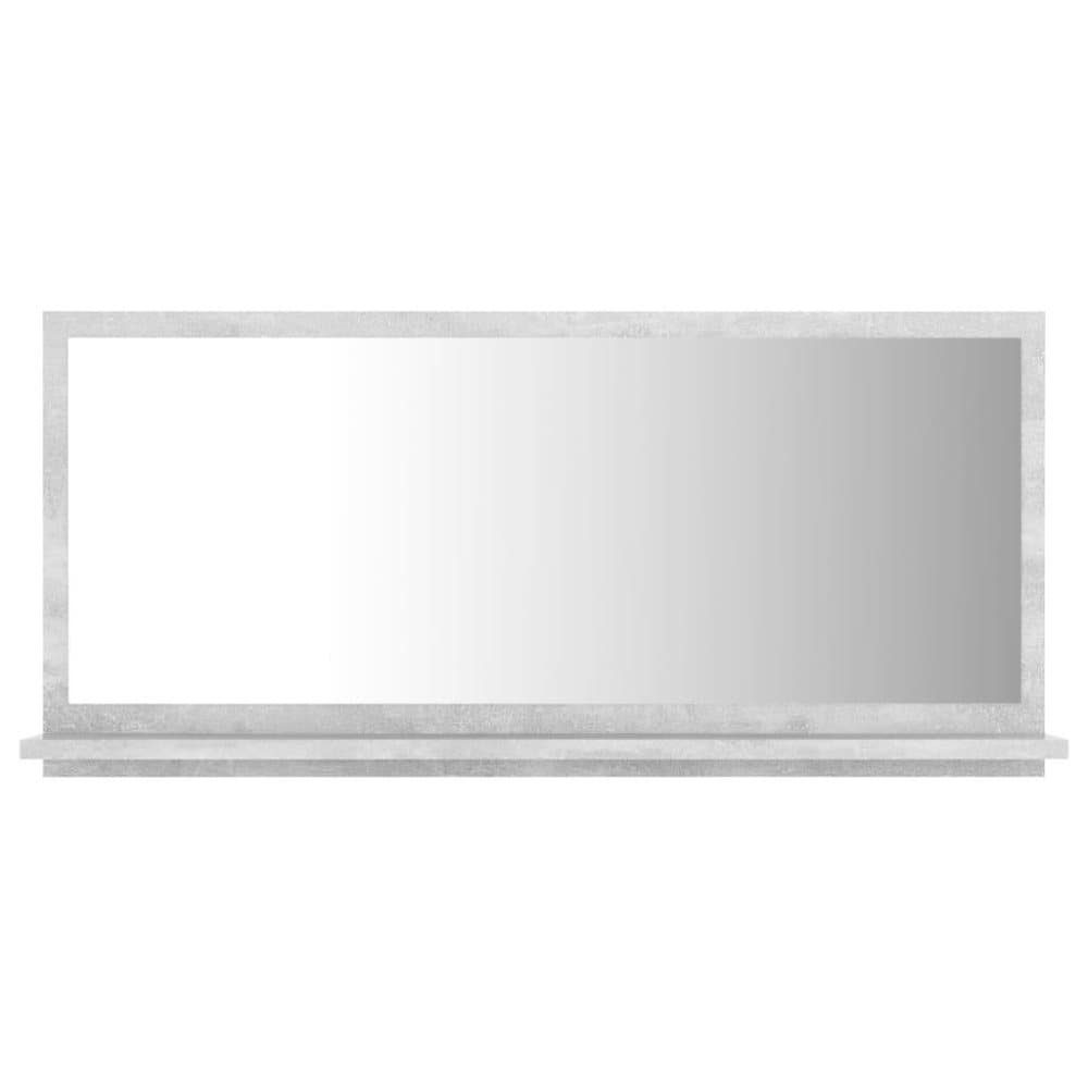 vidaXL Baderomsspeil betonggrå 80x10,5x37 cm sponplate