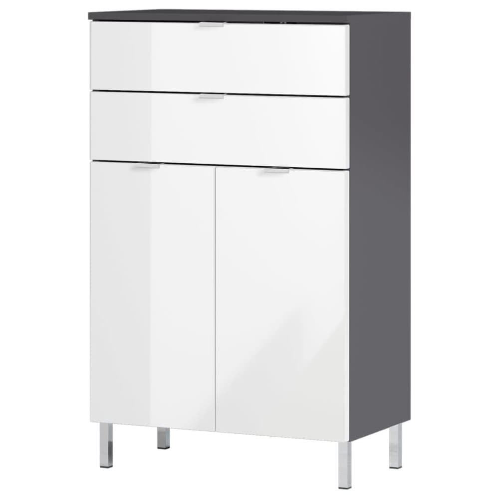 Germania vidaXL Badrumsskåp GW-Mauresa cm 34x60x97 cm grafit och vit
