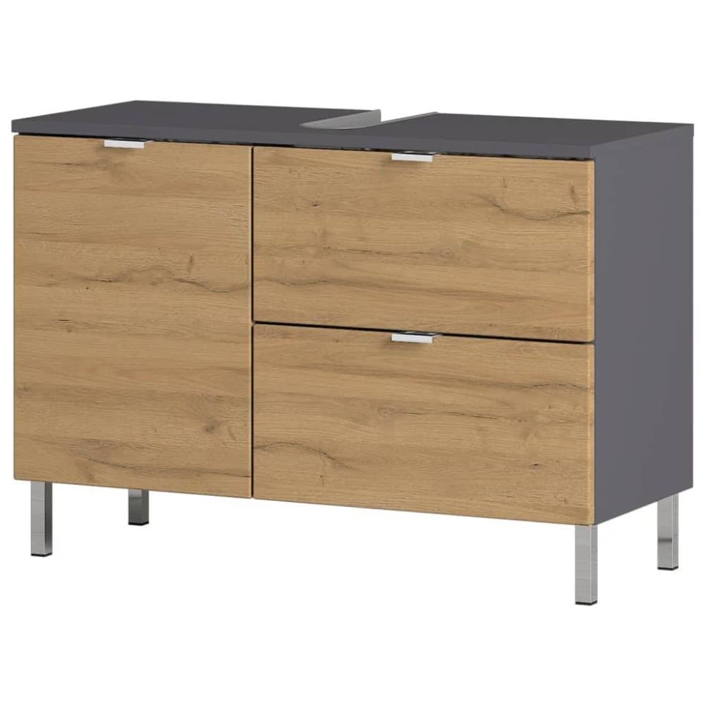 Germania Tvättställsskåp GW-Mauresa 34x80x56 cm grafit och grandsonek