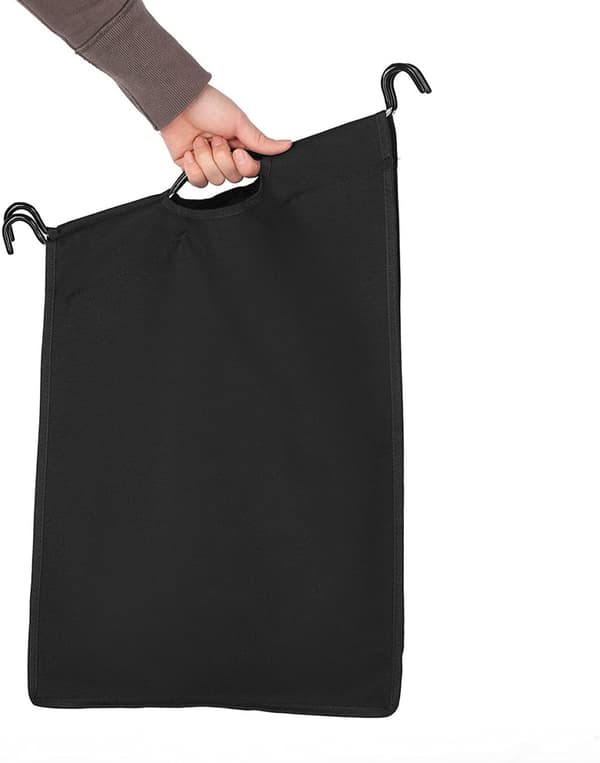 Tvättkorg -Tvättvagn med 4 avtagbara tygpåsar, 4 x 35L, Svart