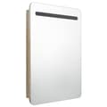 Pikkukuva 3 / 9: vidaXL LED kylpyhuoneen peilikaappi tammi 60x11x80 cm