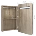 Pikkukuva 7 / 9: vidaXL LED kylpyhuoneen peilikaappi tammi 60x11x80 cm