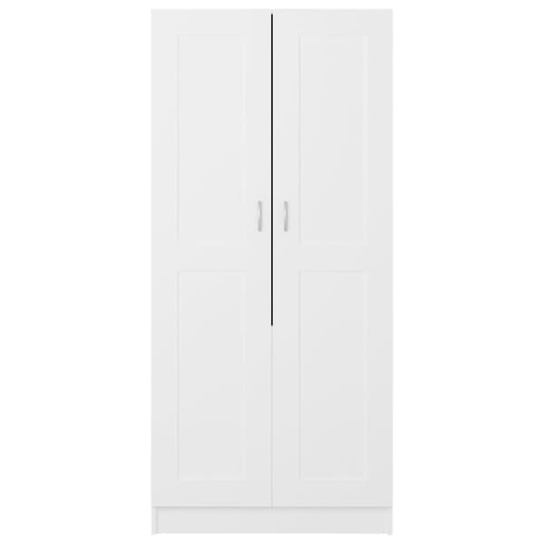 vidaXL Garderob vit 82,5x51,5x180 cm spånskiva