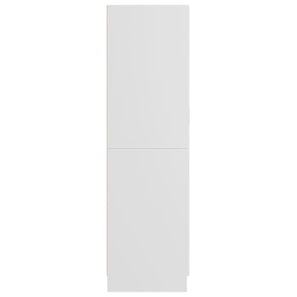 vidaXL Garderob vit 82,5x51,5x180 cm spånskiva