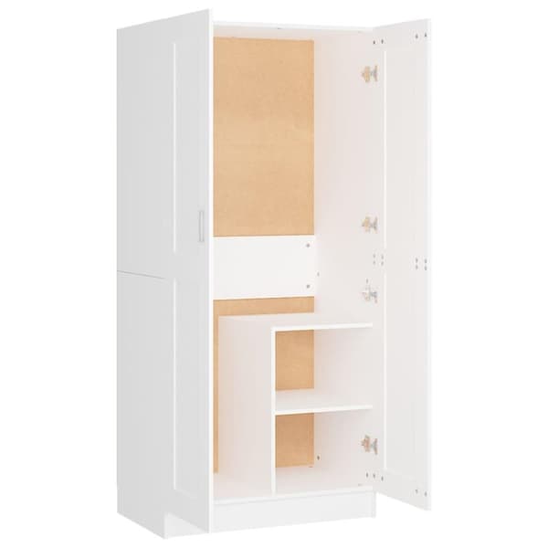 vidaXL Garderob vit 82,5x51,5x180 cm spånskiva