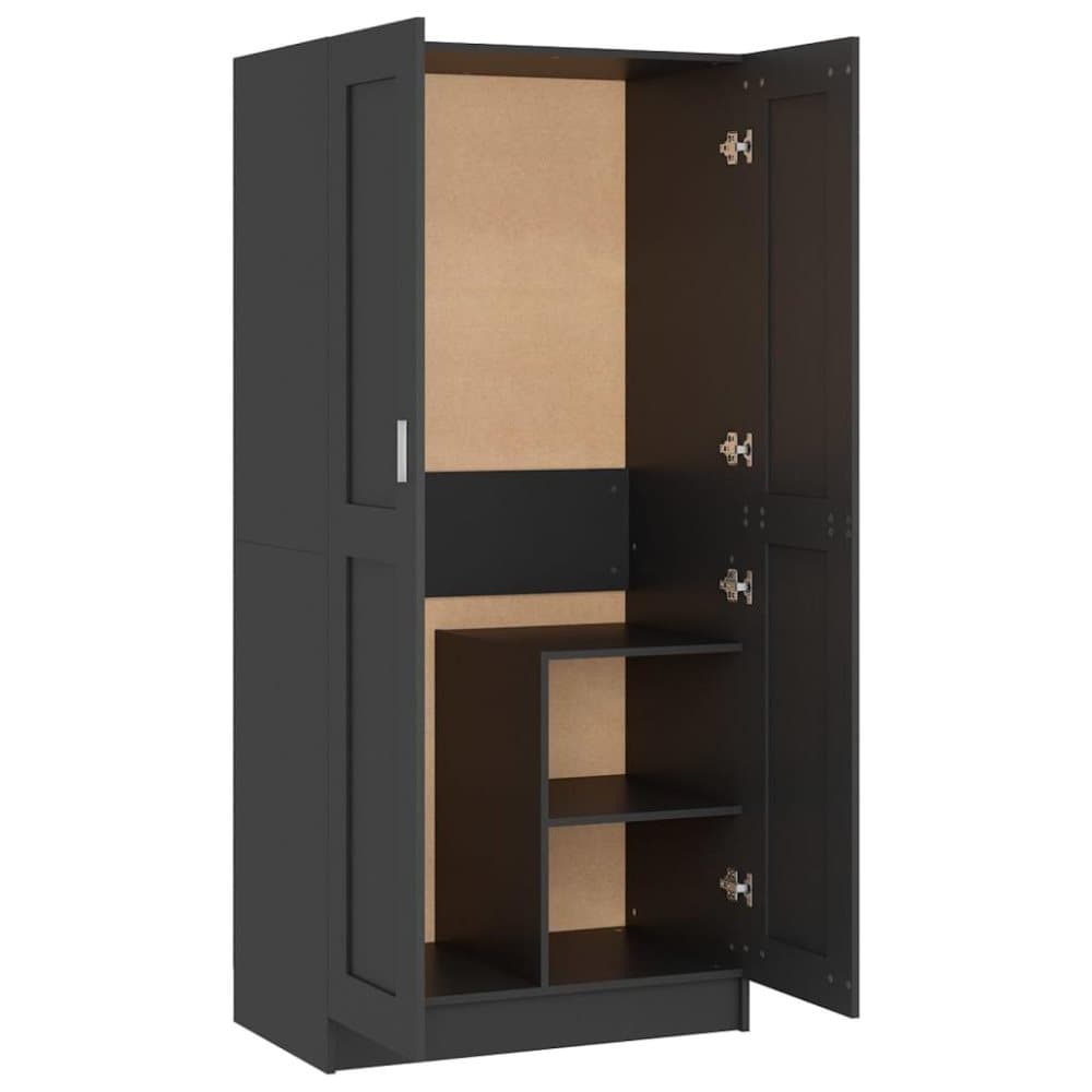 vidaXL Garderob grå 82,5x51,5x180 cm spånskiva