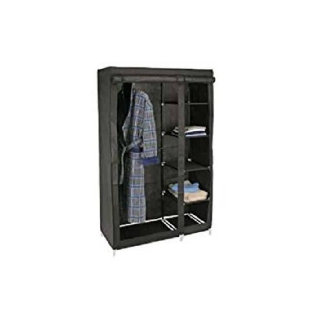 HI Garderob 110x46x178 cm tyg svart