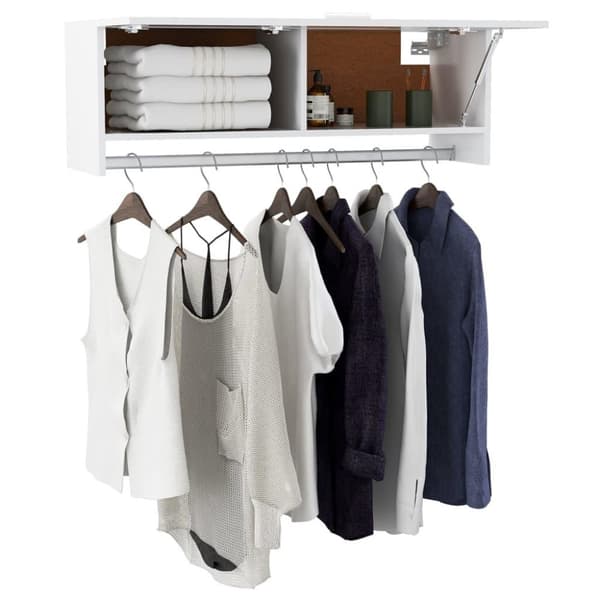 vidaXL garderobe 100x32,5x35 cm spånplade hvid