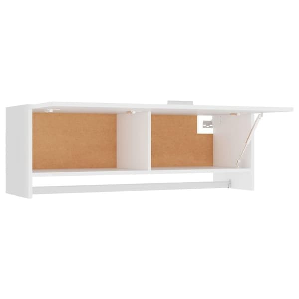 vidaXL garderobe 100x32,5x35 cm spånplade hvid