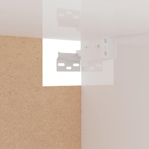 vidaXL garderobe 100x32,5x35 cm spånplade hvid højglans