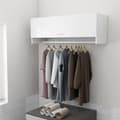 Miniatyrbillede 9 af 10: vidaXL garderobe 100x32,5x35 cm spånplade hvid højglans