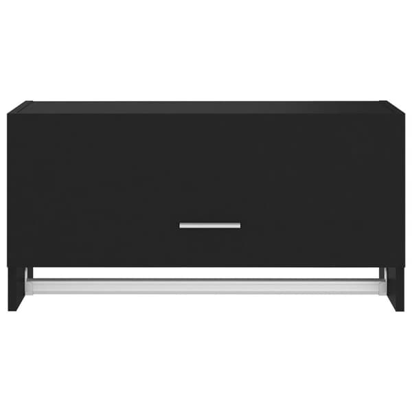 vidaXL garderobe 70x32,5x35 cm spånplade sort