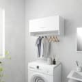 Miniatyrbillede 3 af 10: vidaXL garderobe 70x32,5x35 cm spånplade hvid højglans